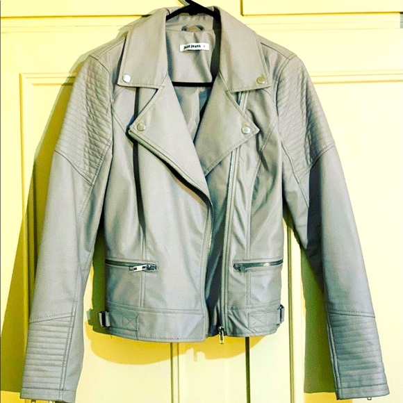 Just Jeans Jackets & Blazers - Grey Biker Jacket